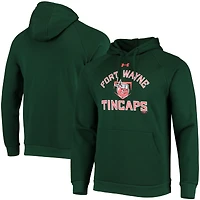 Under Armour Fort Wayne TinCaps Pull à capuche en polaire raglan toute la journée vert pour homme