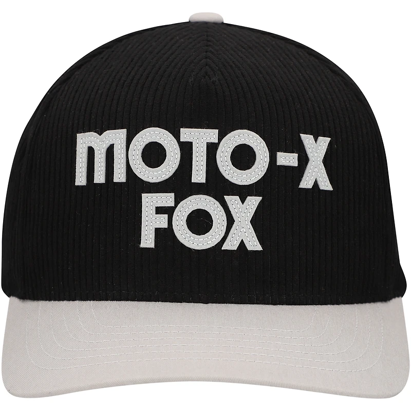 Casquette ajustable en velours côtelé Black Fox Racing Moto-X pour homme