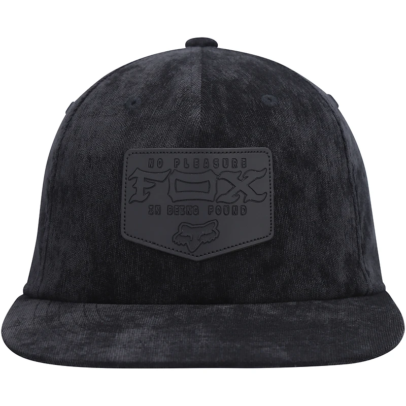 Casquette Snapback Fixée Fox Noir Pour Hommes