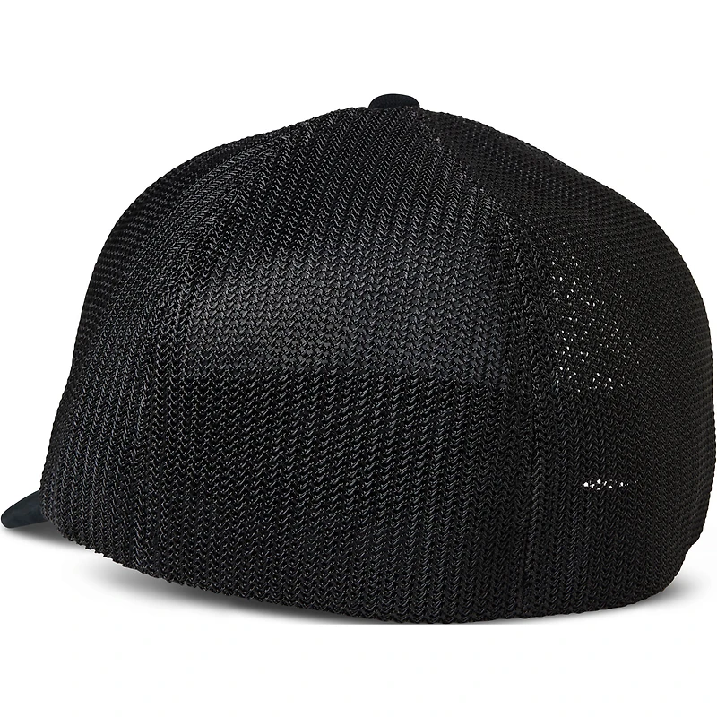 Men's Fox Black Turnout Mesh Flexfit Flex Hat
