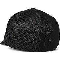 Men's Fox Black Turnout Mesh Flexfit Flex Hat