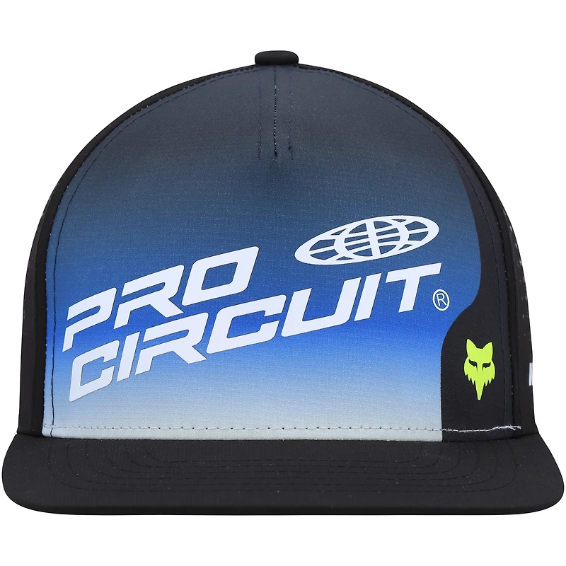 Casquette Snapback réglable Fox Foyl Pro Circuit pour hommes, bleu/noir