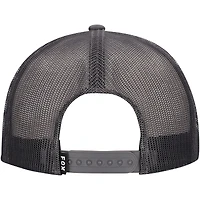 Men's Fox Graphite Fox Racing Race Crew Trucker Snapback Hat