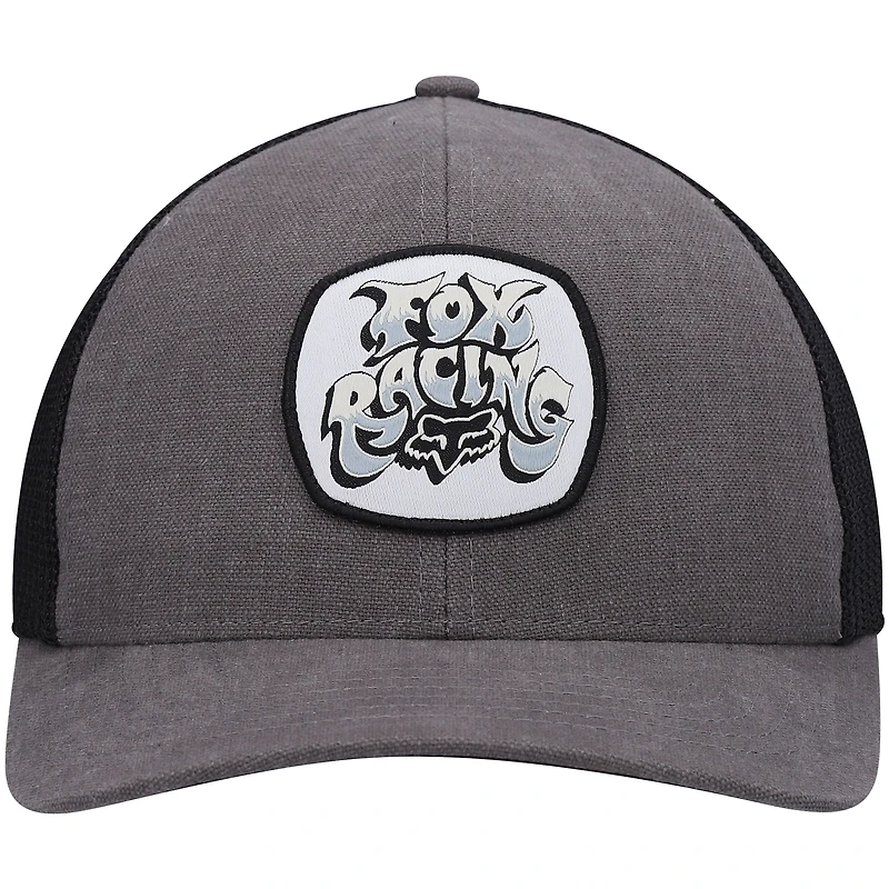 Casquette Fox Colel Tri-Blend Trucker Flex en étain/noir pour homme