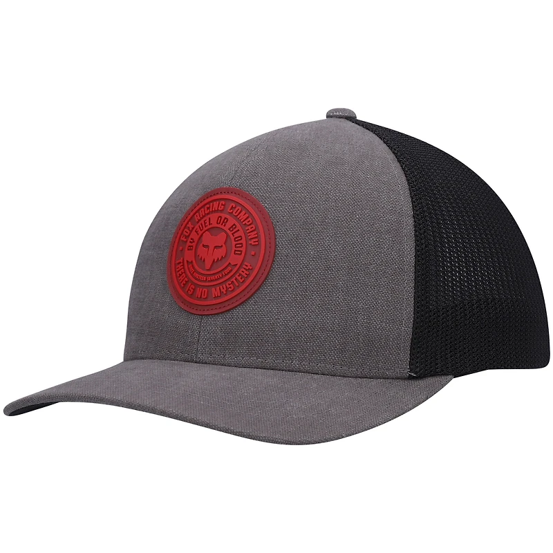 Casquette Fox Mysticks Flex en étain/noir pour homme