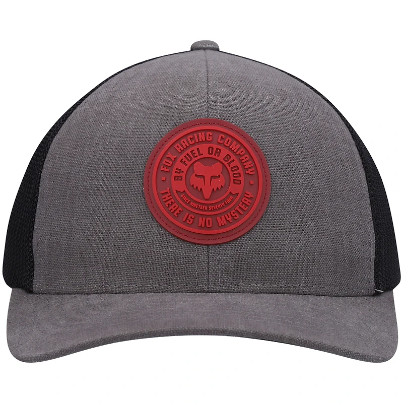 Casquette Fox Mysticks Flex en étain/noir pour homme