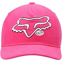 Men's Pink Fox Racing Brushed Snapback Hat