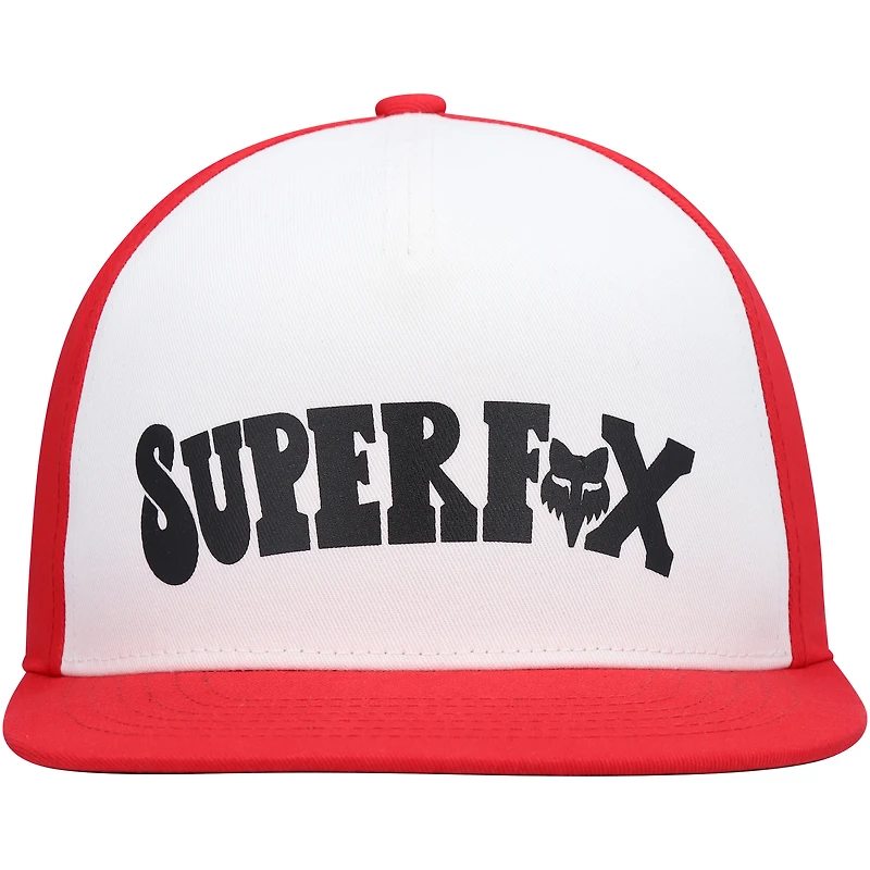 Casquette Snapback Fox Super Trik pour homme de coloris blanc