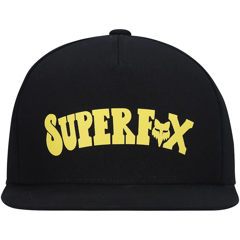 Casquette Snapback Fox Super Trik noire pour jeunes