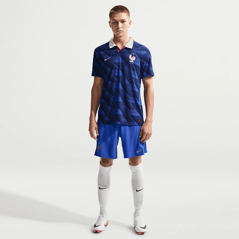 Maillot domicile authentique Nike bleu de l'équipe France 2026 pour homme