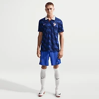 Maillot domicile authentique Nike bleu de l'équipe France 2026 pour homme