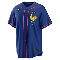 Maillot réplique Nike bleu de l'équipe nationale France x MLB Stadium pour homme