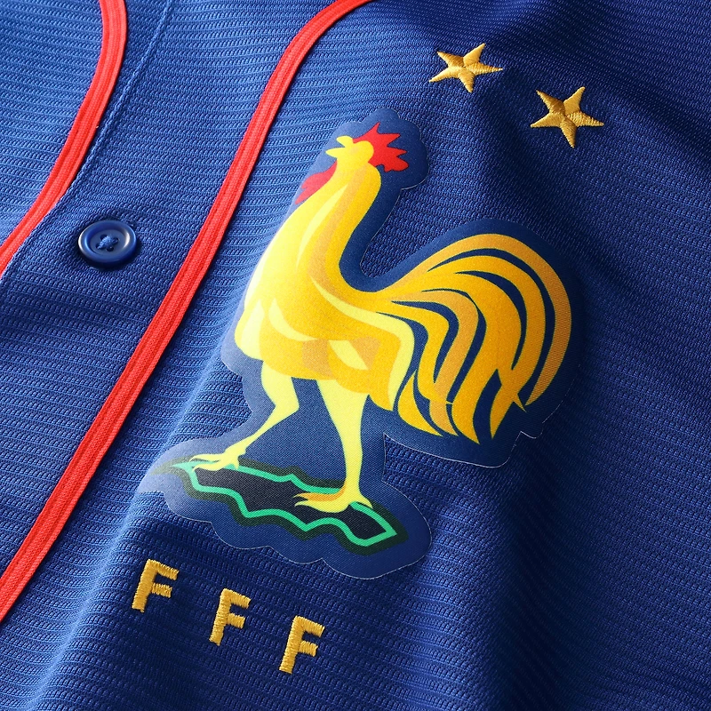 Maillot réplique Nike bleu de l'équipe nationale France x MLB Stadium pour homme