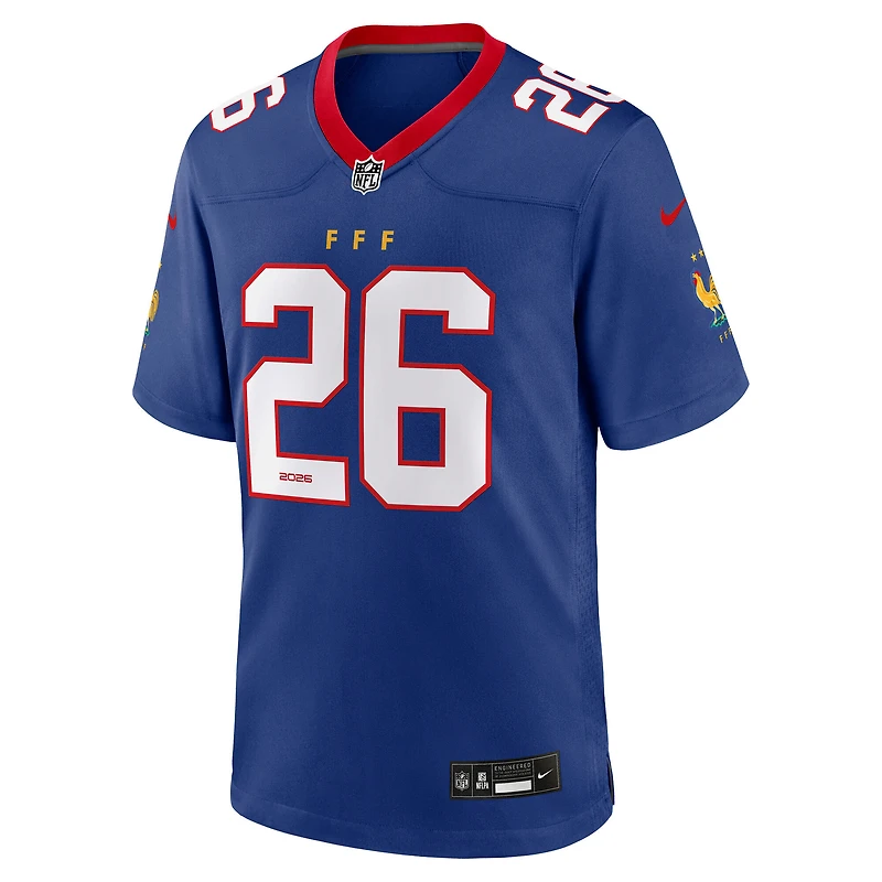 Men's Nike Blue France National Team x NFL Game Jersey