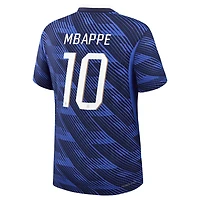 Maillot domicile authentique Nike Kylian Mbappé bleu de l'équipe France 2026 pour homme