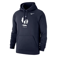 Men's Nike Navy France National Team Club Primary Pullover Hoodie