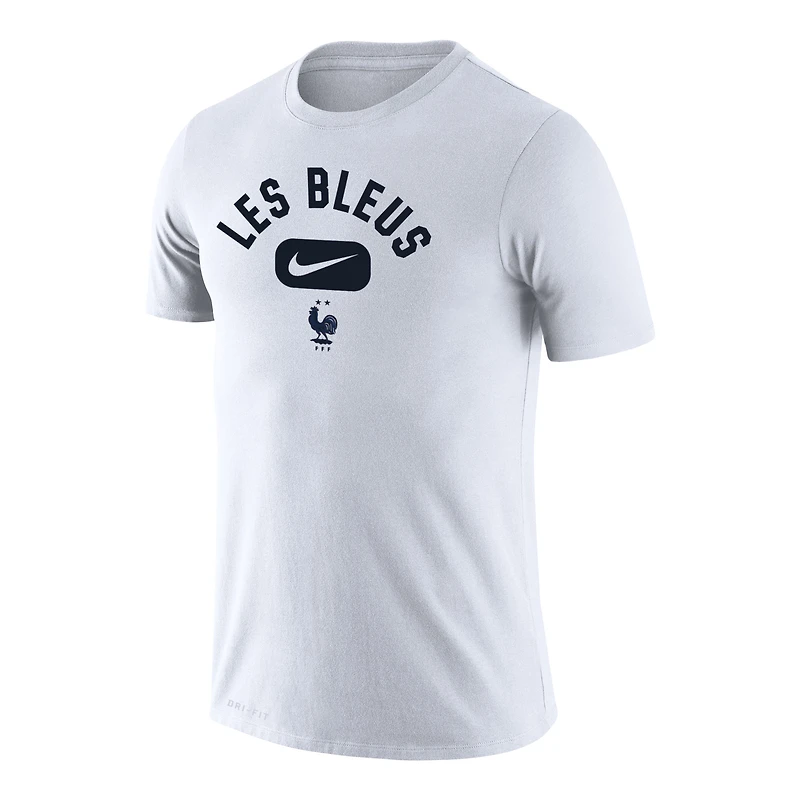 T-shirt de performance Lockup Legend l'équipe nationale France Nike pour homme, blanc