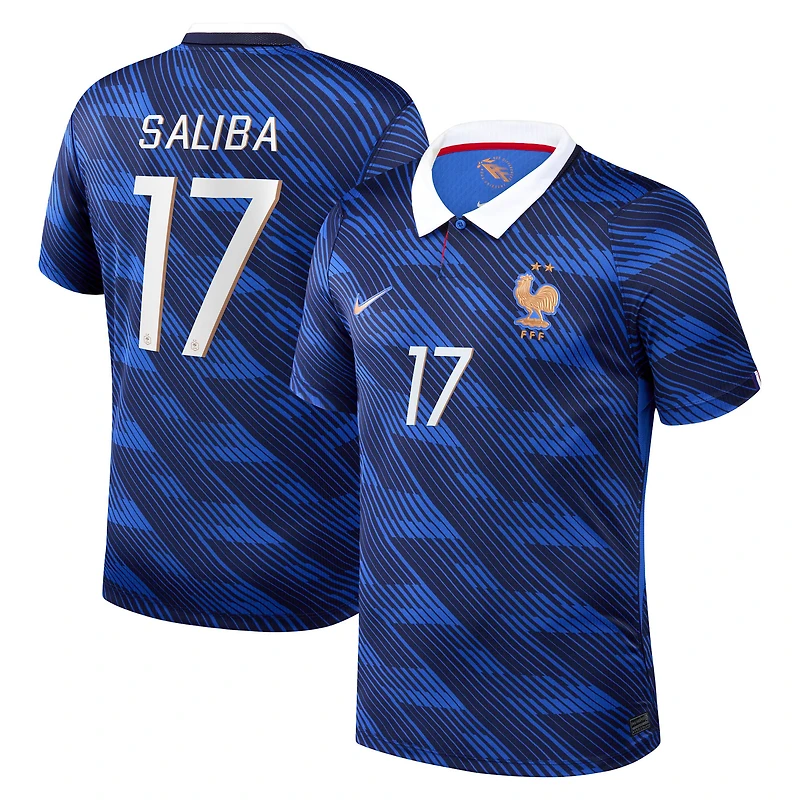 Men's Nike William Saliba Blue France National Team 2026 Home Stadium Replica Jersey
