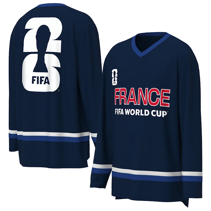 Men's Outerstuff Navy FIFA World Cup 2026 France Hockey Jersey