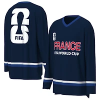 Men's Outerstuff Navy FIFA World Cup 2026 France Hockey Jersey