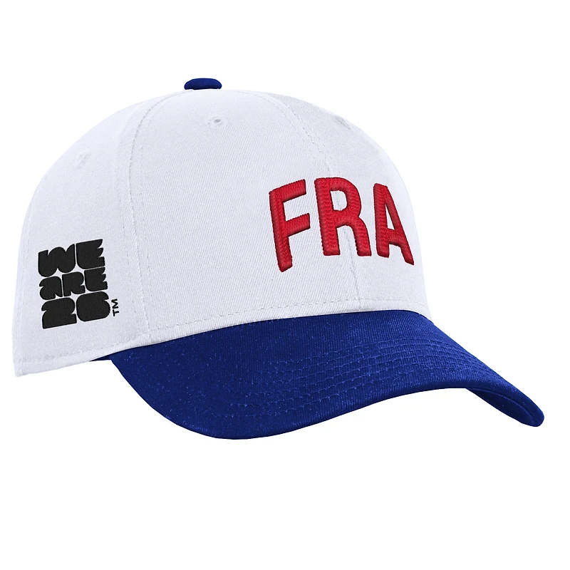 Men's Outerstuff White France National Team FIFA World Cup 2026 International Snapback Hat