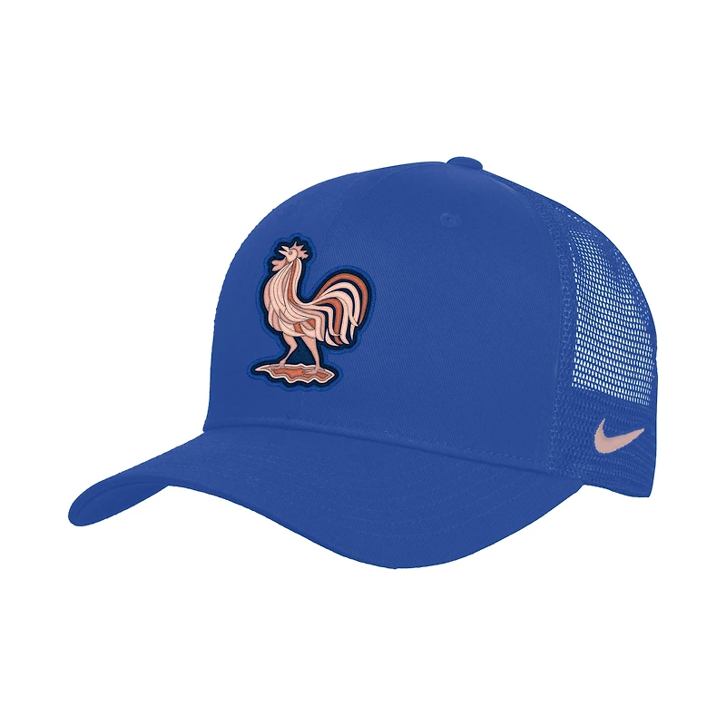 Casquette de camionneur ajustable Nike bleue unisexe l'équipe France