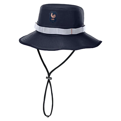 Bob Nike bleu marine unisexe de l'équipe France Apex Boonie Performance