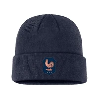 Bonnet à revers Nike bleu marine de l'équipe de France Terra