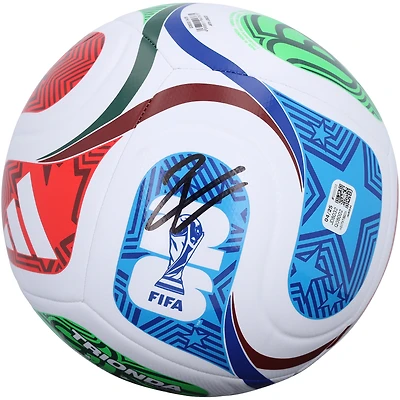 Ballon de football d'entraînement Trionda, signé par Warren Zaïre-Emery, équipe de France, Coupe du Monde de la FIFA 2026