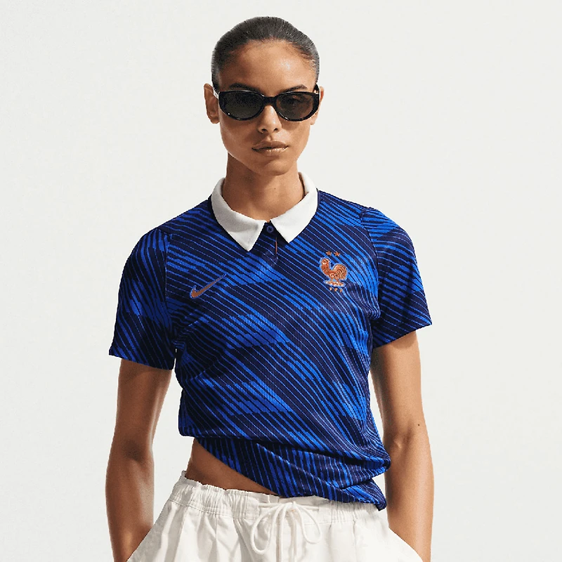 Women's Nike  Blue France National Team 2026 Home Stadium Replica Jersey