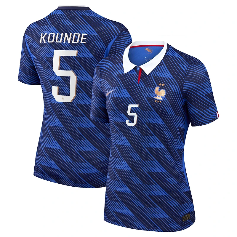Women's Nike Jules Koundé Blue France National Team 2026 Home Match Authentic Jersey