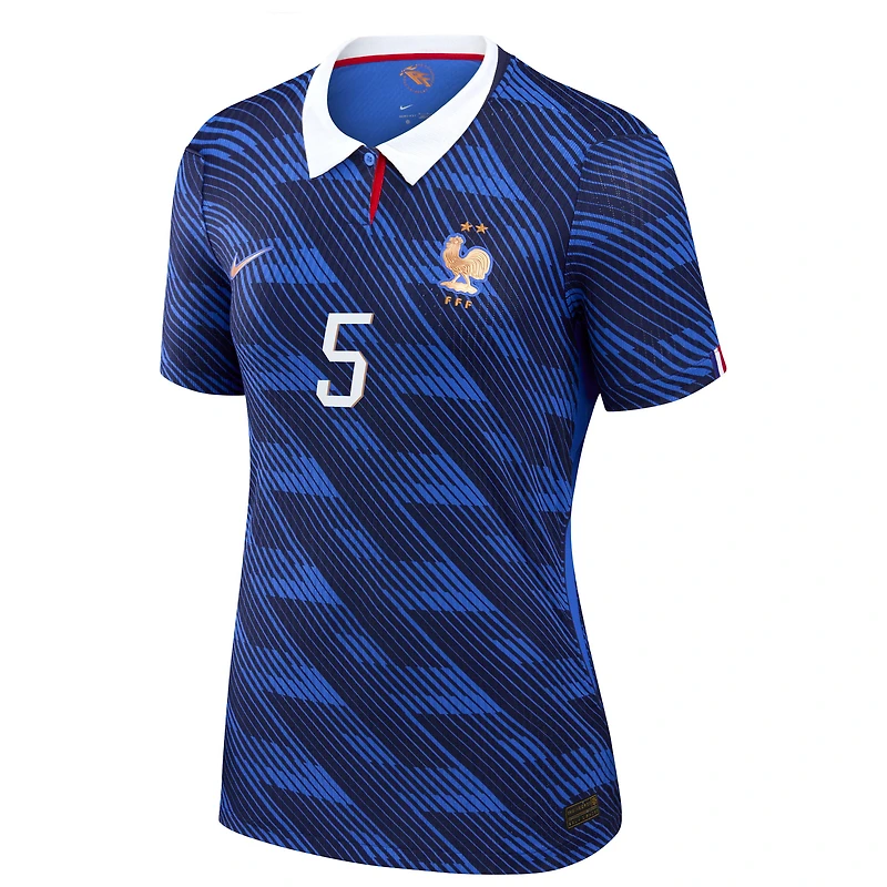 Maillot domicile authentique Nike Jules Koundé bleu de l'équipe France 2026 pour femme