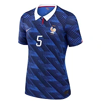 Maillot domicile authentique Nike Jules Koundé bleu de l'équipe France 2026 pour femme