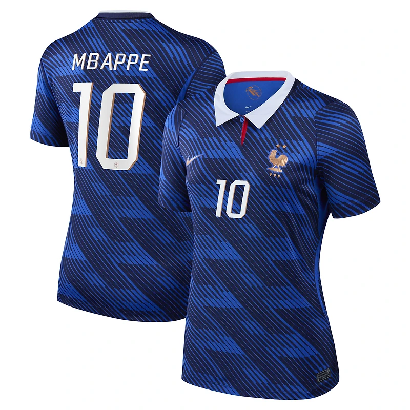 Women's Nike Kylian Mbappé Blue France National Team 2026 Home Stadium Replica Jersey