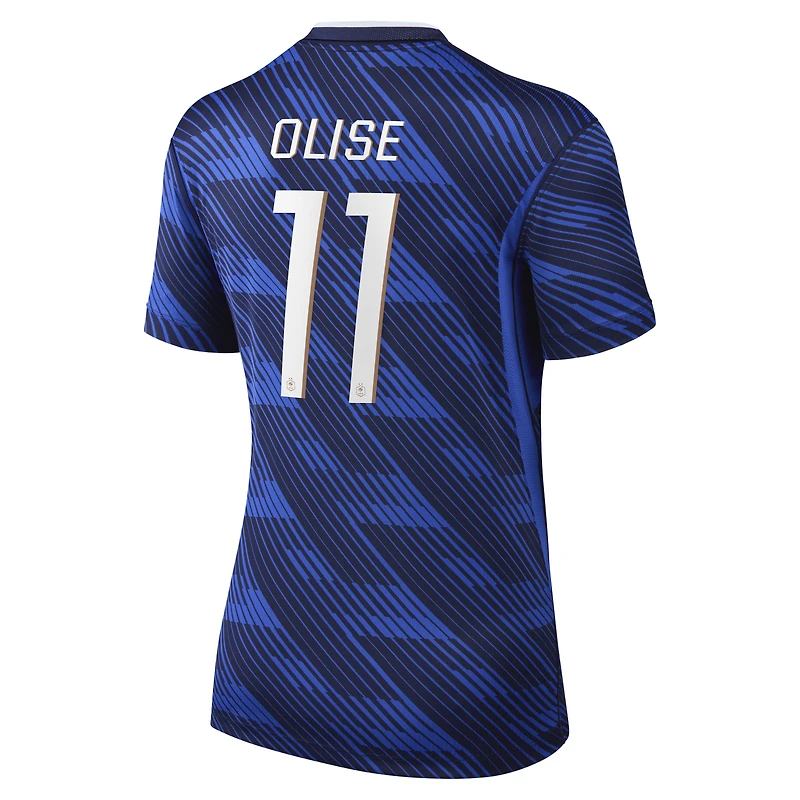 Maillot réplique domicile stade Nike Michael Olise bleu de l'équipe France 2026 pour femme