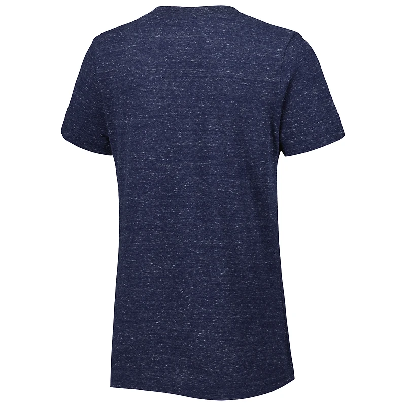 T-shirt Nike bleu marine pour femme de l'équipe nationale France Varsity Space-Dye