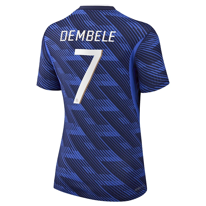 Women's Nike Ousmane Dembélé Blue France National Team 2026 Home Match Authentic Jersey
