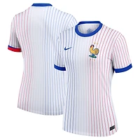 Maillot vierge Nike blanc réplique extérieur de l'équipe France 2024 pour femme