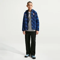 Youth Nike Blue France National Team Tech Woven Full-Zip Hooded Jacket