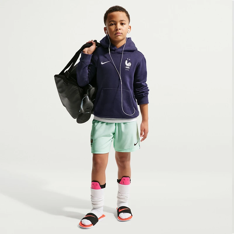 Short réplique extérieur Nike vert pour enfant, équipe de France 2026