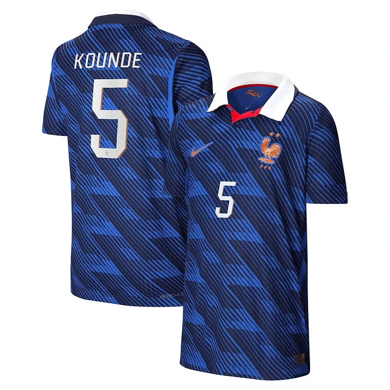 Youth Nike Jules Koundé Blue France National Team 2026 Home Match Authentic Jersey