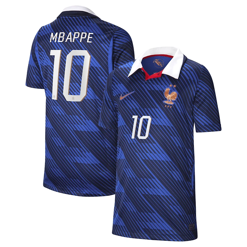 Youth Nike Kylian Mbappé Blue France National Team 2026 Home Stadium Replica Jersey