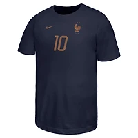 Youth Nike Kylian Mbappé Navy France National Team Name & Number T-Shirt