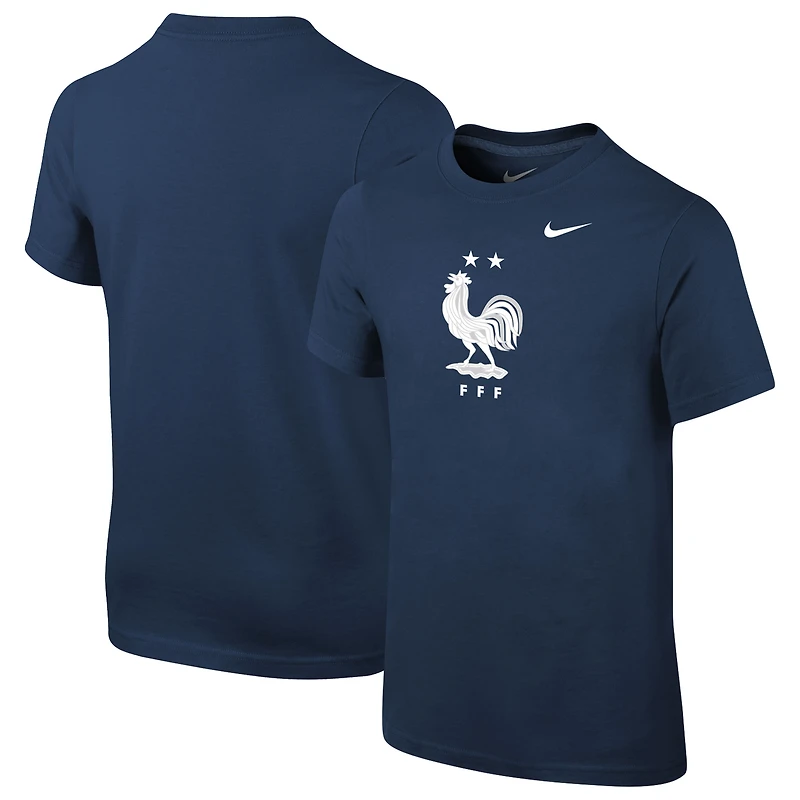 Youth Nike Navy France National Team Core T-Shirt