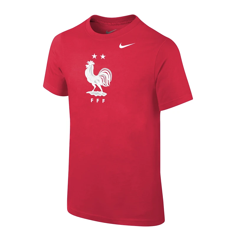 T-shirt de l'équipe base nationale France Nike rouge pour jeune