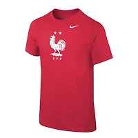 T-shirt de l'équipe base nationale France Nike rouge pour jeune