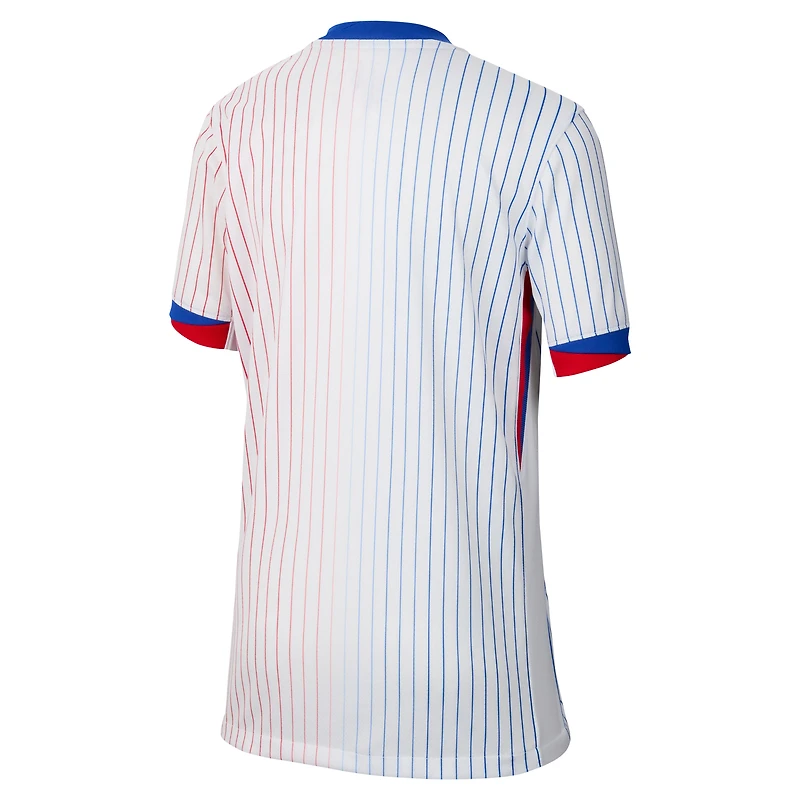 Maillot Nike blanc réplique domicile de l'équipe nationale France 2024 pour enfant