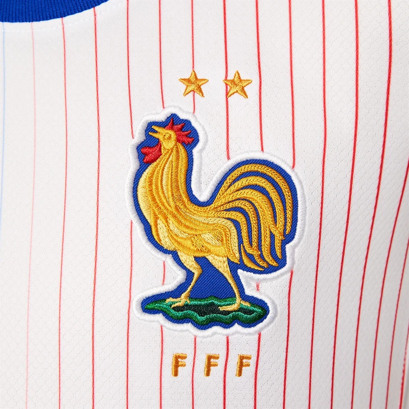 Maillot Nike blanc réplique domicile de l'équipe nationale France 2024 pour enfant