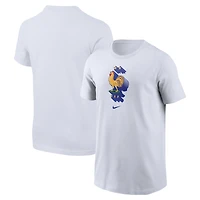 T-shirt Nike blanc pour jeunes avec écusson de l'équipe nationale France