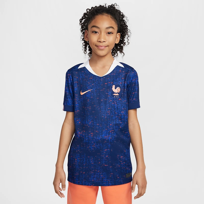 Youth Nike Blue France Women's National Team 2025/26 Home Replica Jersey